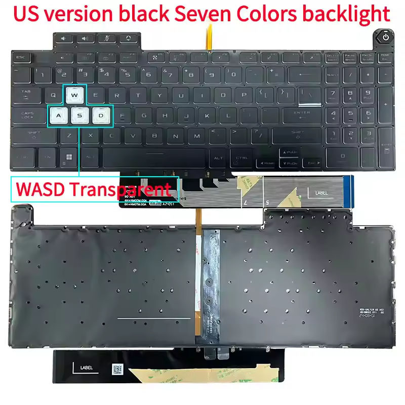 Gaming Keyboard Asus - US Layout Keyboard With Backlight For