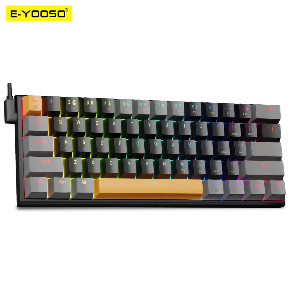Gaming Keyboard Blue Switches - E-YOOSO Z11 RGB USB 60% Mini