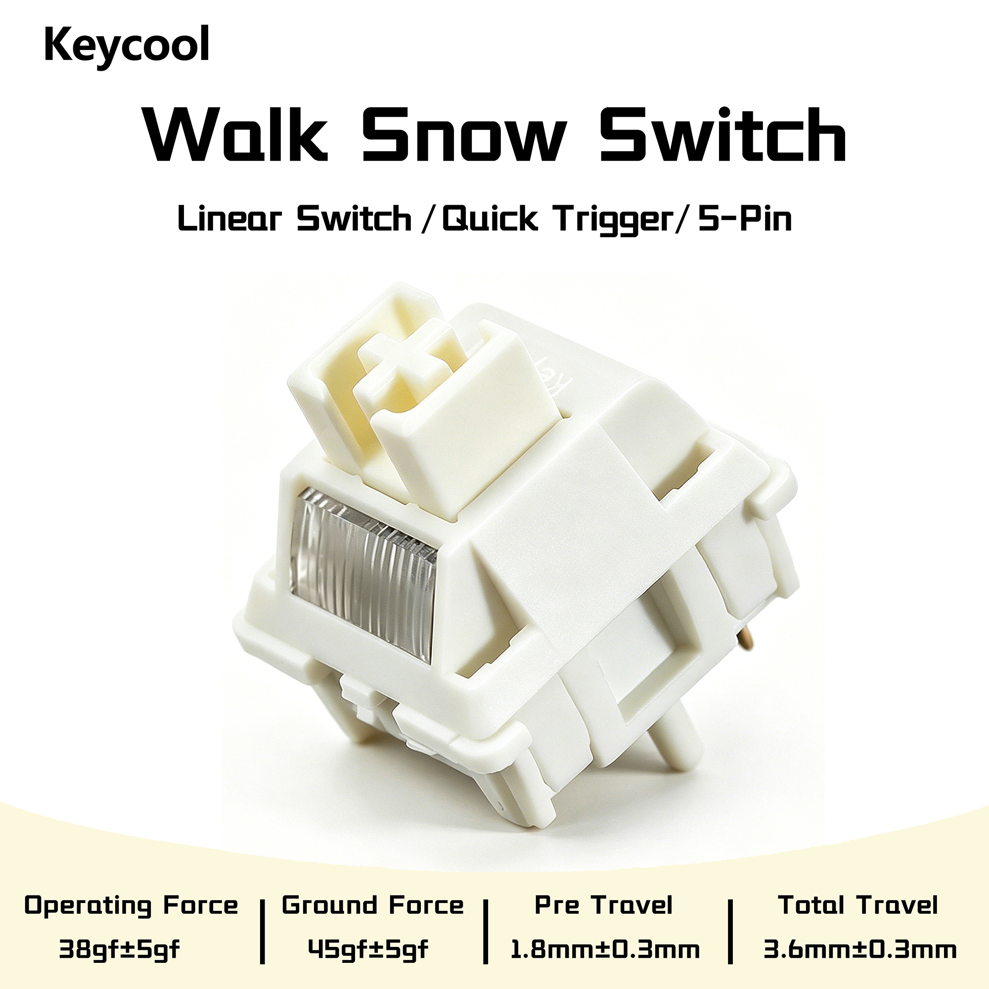 Keycool Walk Snow Switch White - Keyboard Lube Kit ulasan dan harga