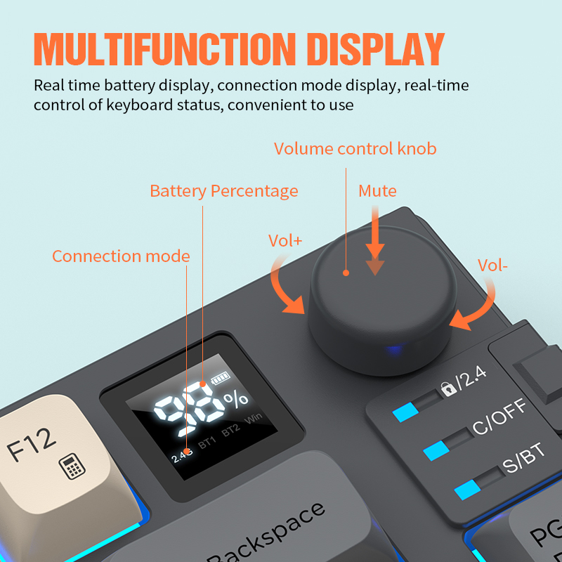 New Dual-Mode 80 Keys Wireless - Gaming Keyboard And Mouse Combo Wireless ulasan dan harga
