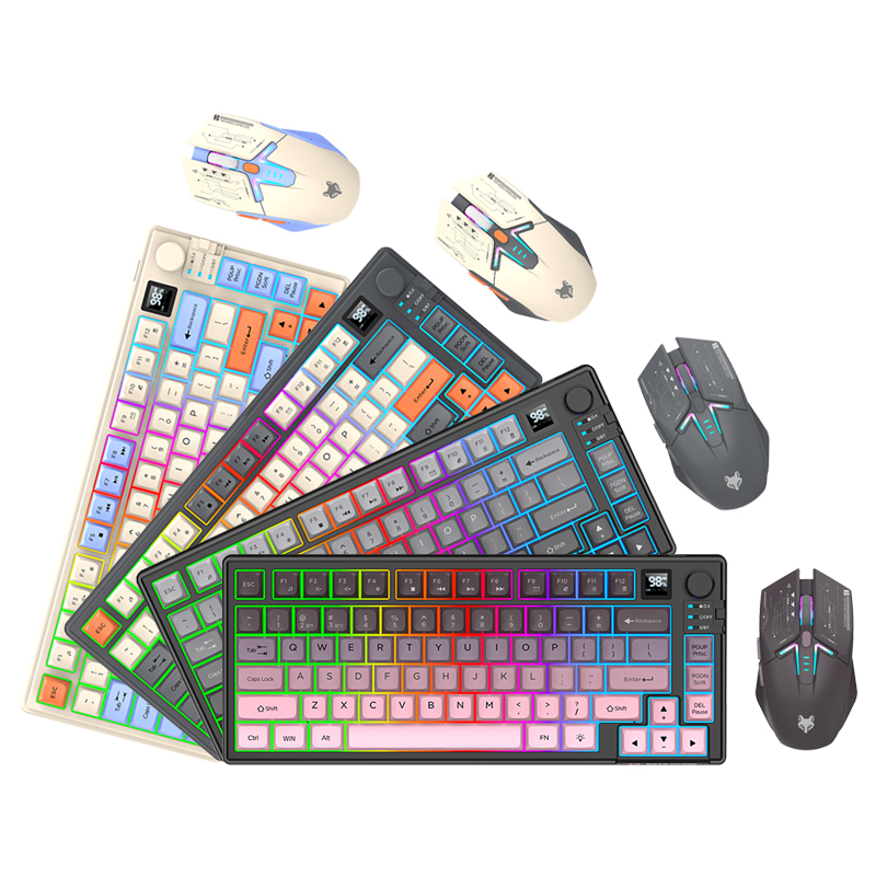 New Dual-Mode 80 Keys Wireless - Gaming Keyboard And Mouse Combo Wireless ulasan dan harga