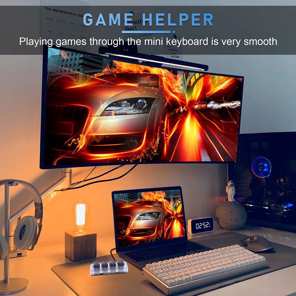 3 Key 1 Knob/4 Key One Handed  - Gaming Keyboard 1 Hand ulasan dan harga