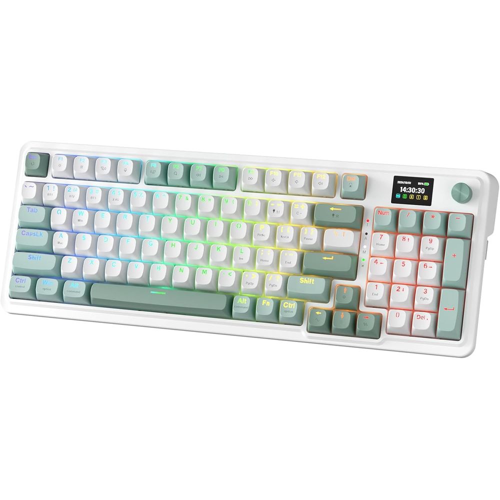 95-Key Mechanical Gaming Keybo - Gaming Keyboard No Noise ulasan dan harga