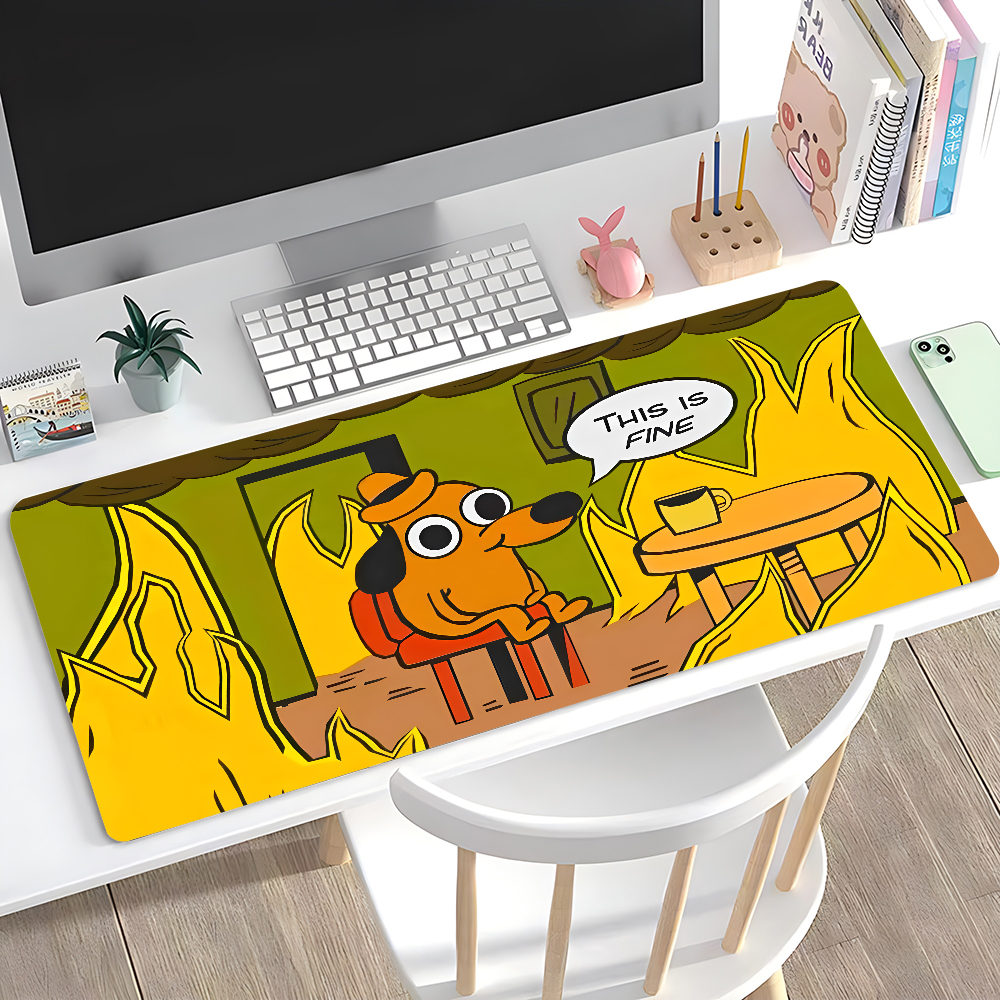 This Is Fine Dog Dachshund Mou - Gaming Keyboard High Ground ulasan dan harga