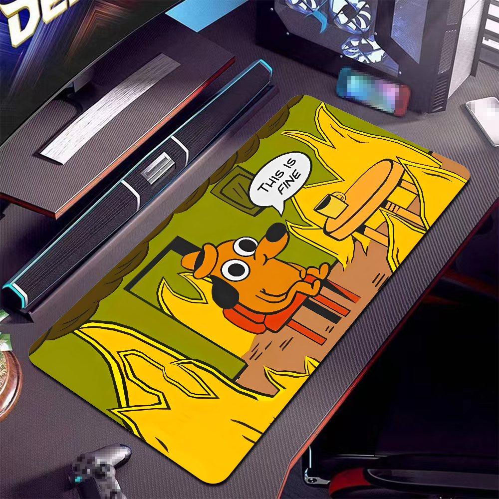 This Is Fine Dog Dachshund Mou - Gaming Keyboard High Ground ulasan dan harga