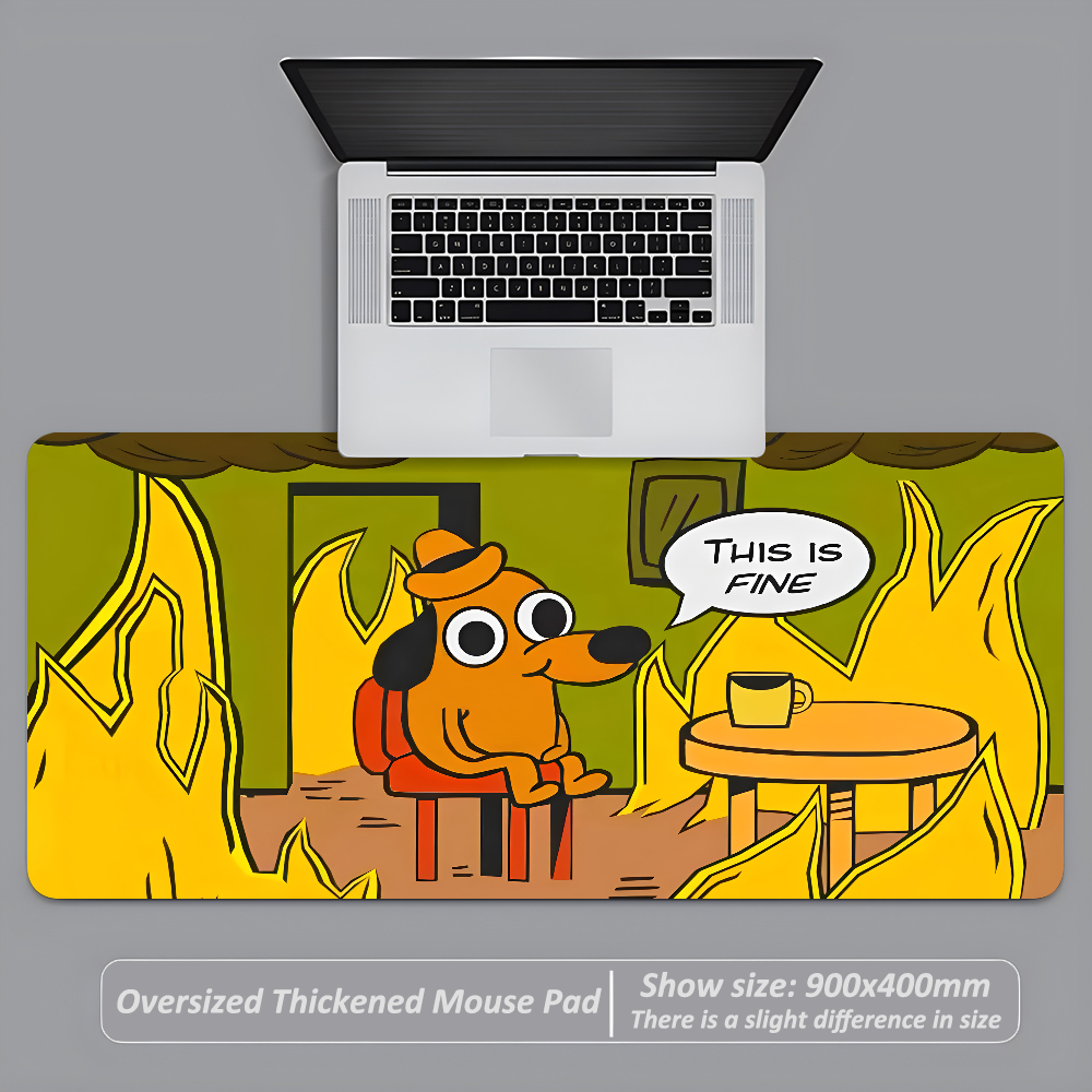 This Is Fine Dog Dachshund Mou - Gaming Keyboard High Ground ulasan dan harga