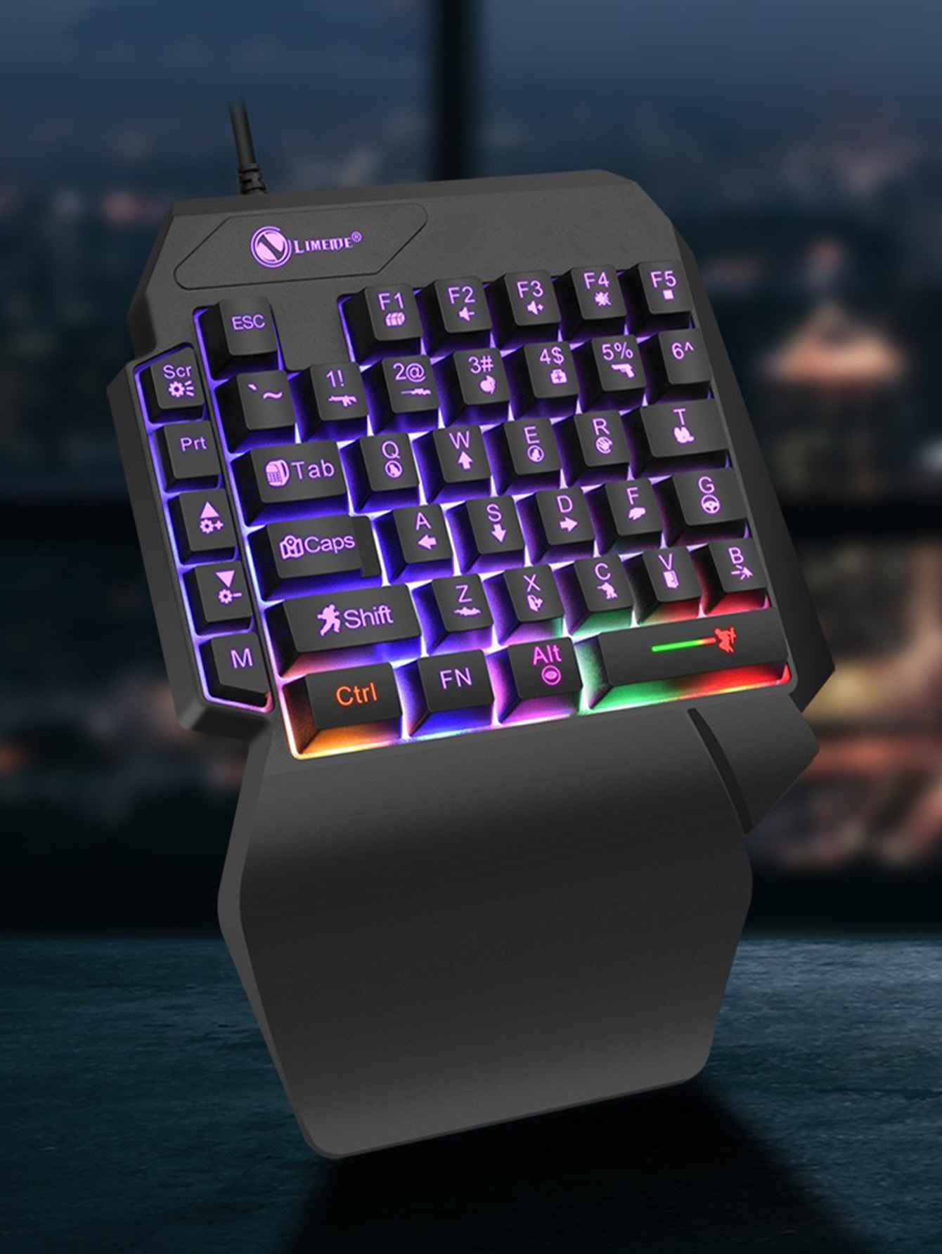 Mechanical one-handed light ga - Gaming Keyboard 1 Hand ulasan dan harga