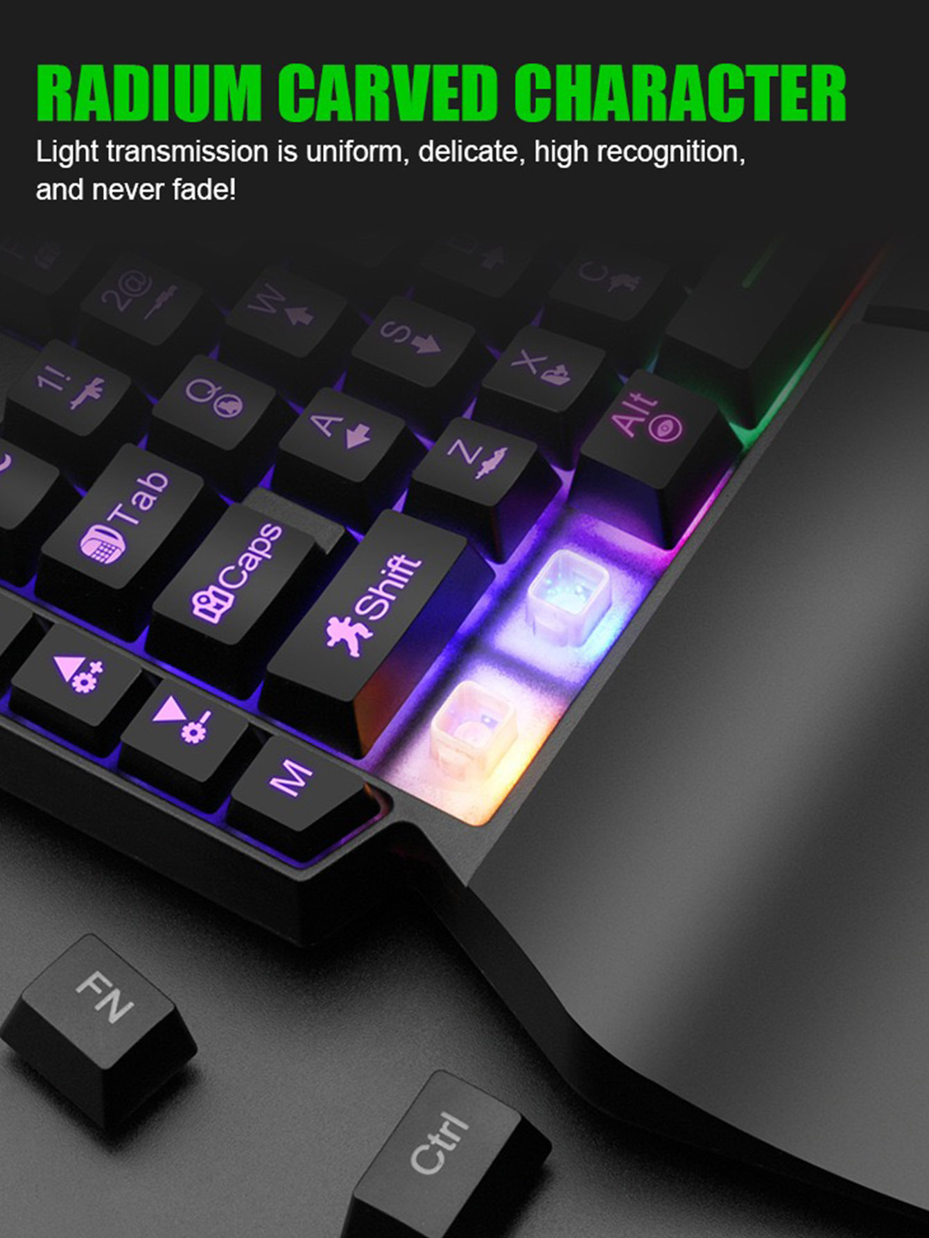 Mechanical one-handed light ga - Gaming Keyboard 1 Hand ulasan dan harga