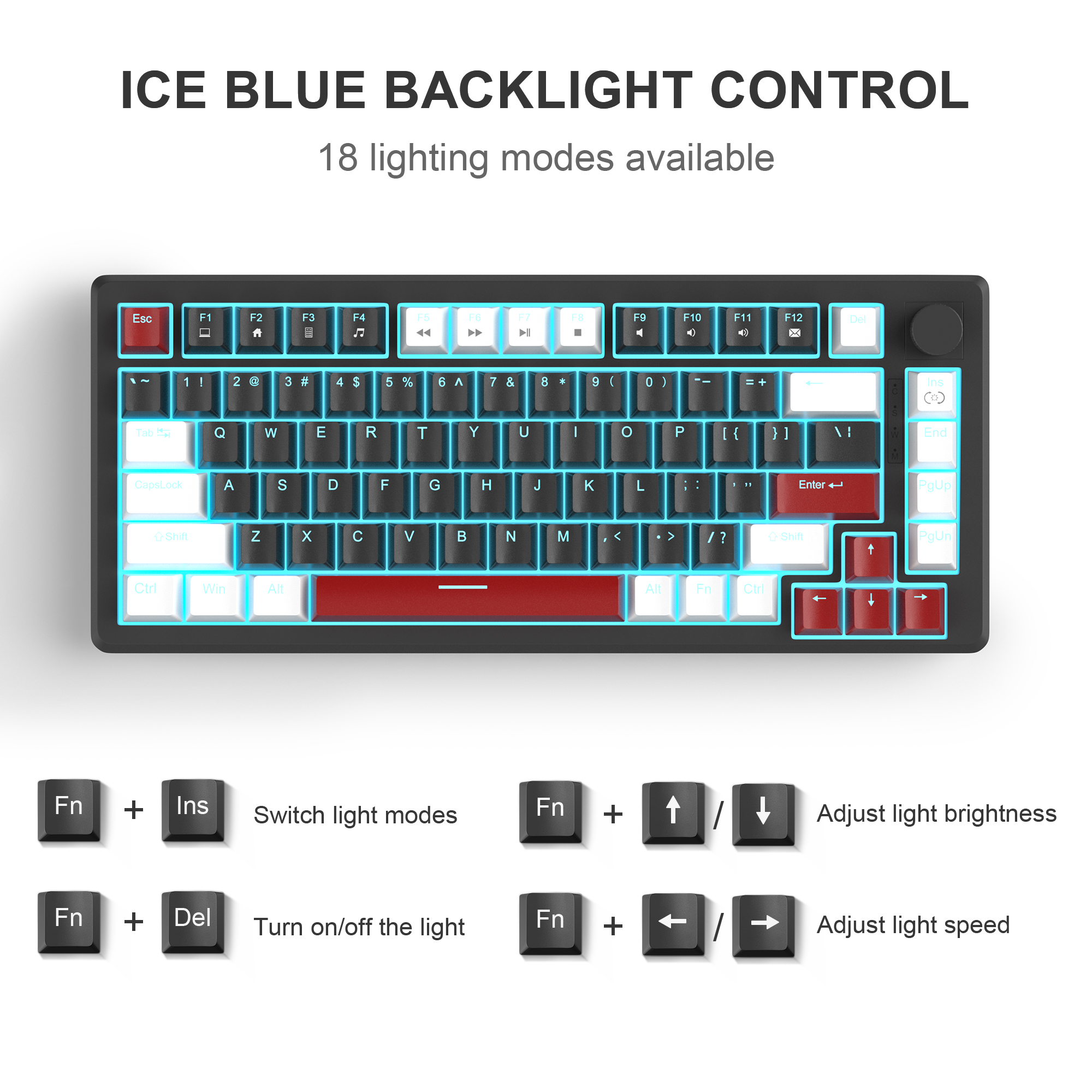 MageGee 75% Mechanical Gaming  - Gaming Keyboard Blue Switches ulasan dan harga