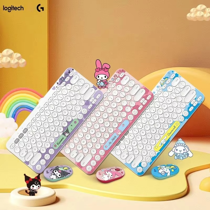 Logitech K380 Sanrio Cinnamoro - Gaming Keyboard And Mouse Combo Wireless ulasan dan harga