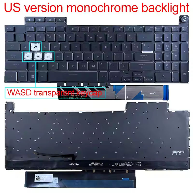 US Layout Keyboard With Backli - Gaming Keyboard Asus ulasan dan harga