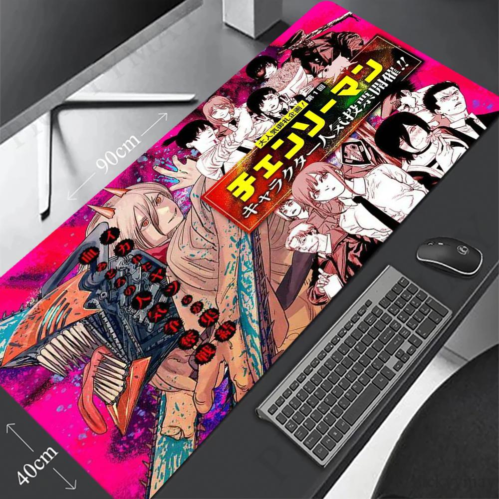 Chainsaw Man Mouse Pad 90x40CM - Gaming Keyboard Non Mechanical ulasan dan harga