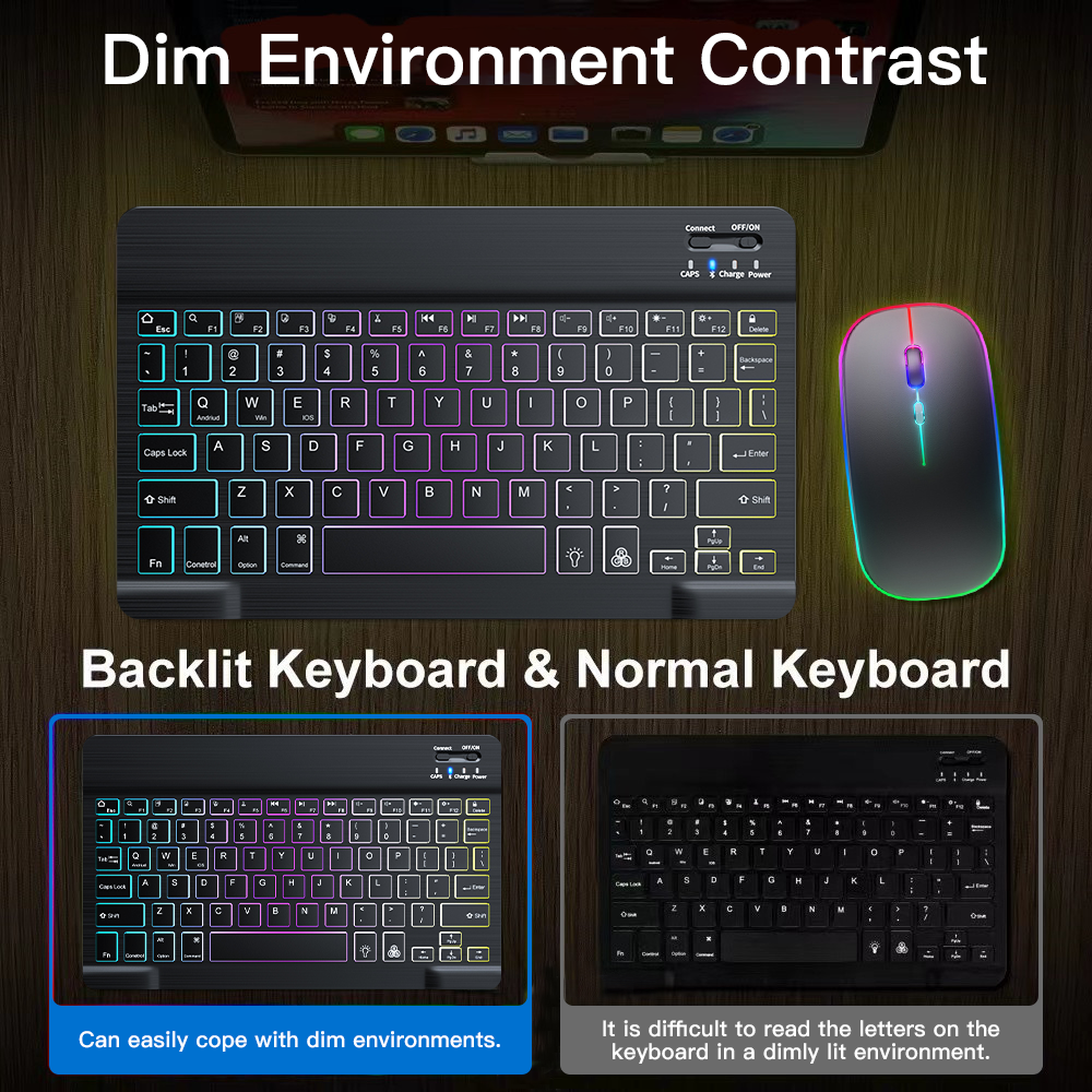 Backlit Backlight Bluetooth Ke - Gaming Keyboard Wireless ulasan dan harga