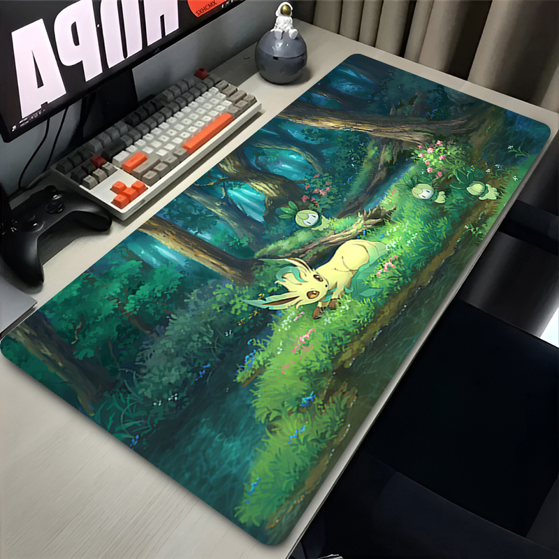 Mouse Pad Gamer P-pokemon Leaf - Gaming Keyboard He ulasan dan harga