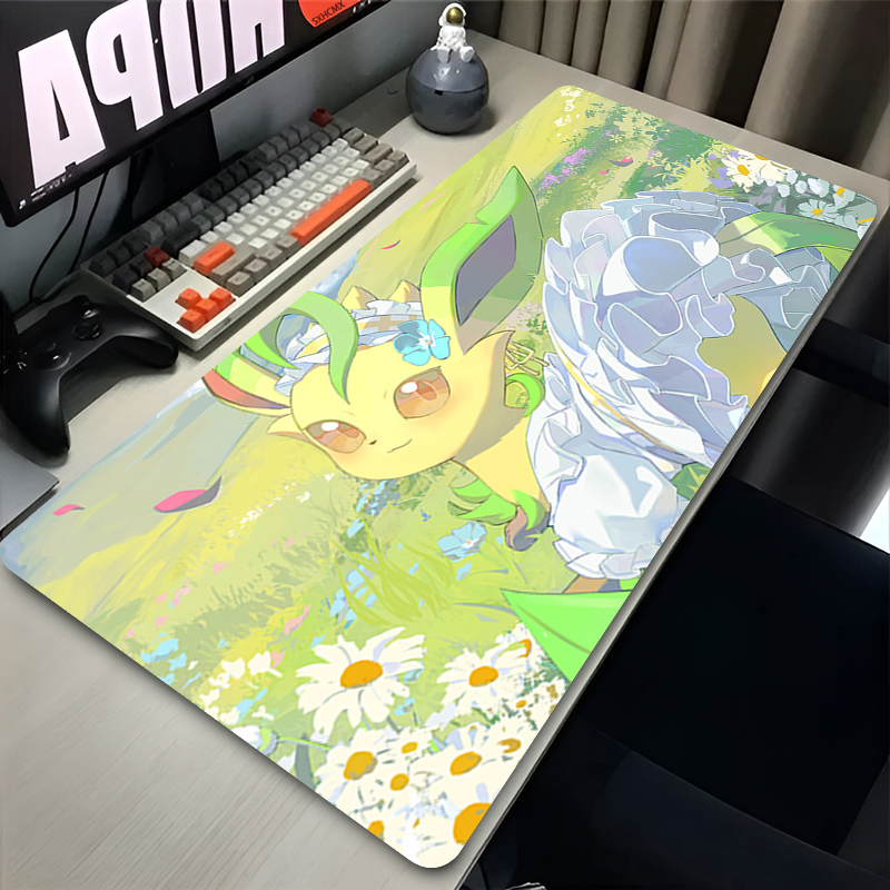Mouse Pad Gamer P-pokemon Leaf - Gaming Keyboard He ulasan dan harga