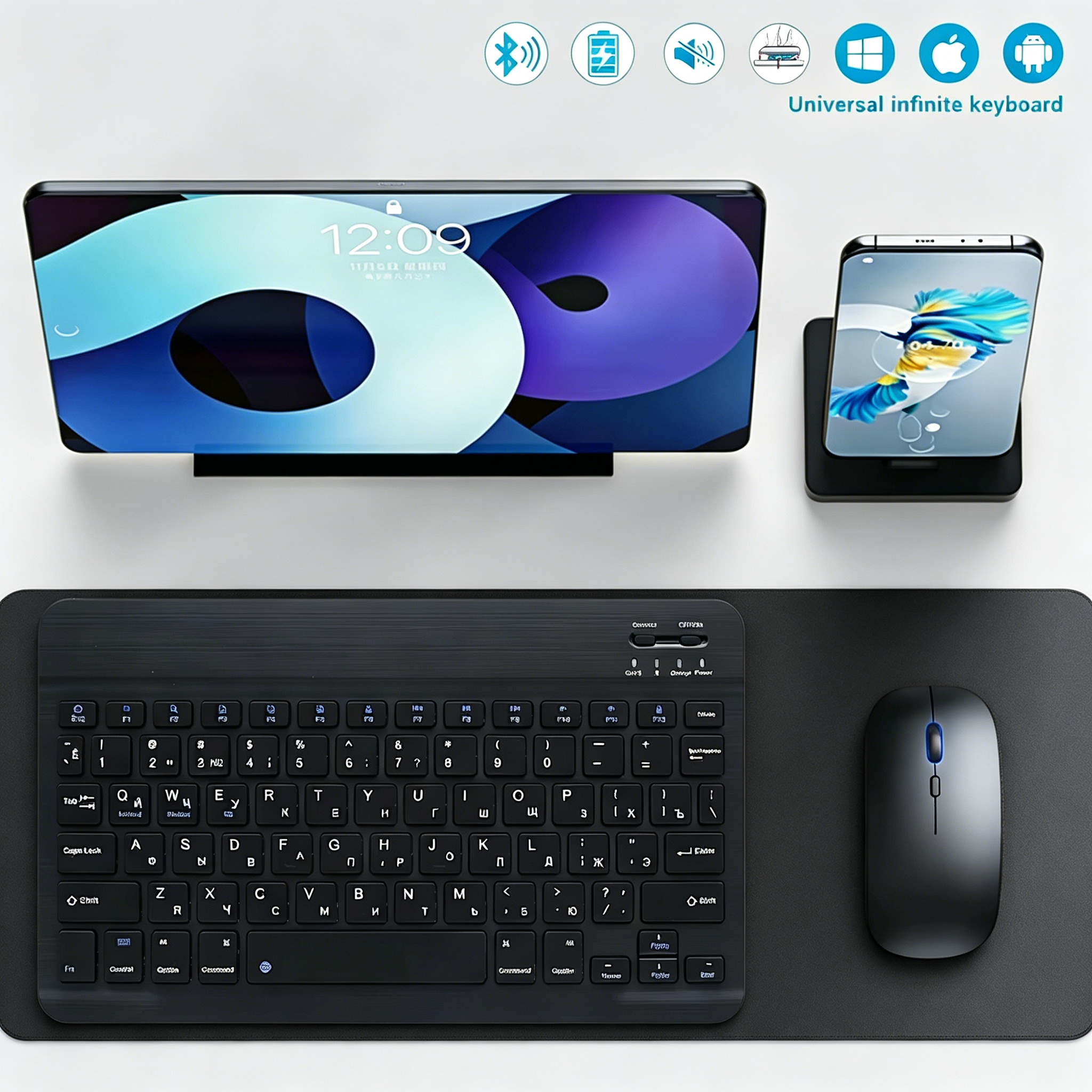 Bluetooth Wireless Keyboard Mo - Gaming Keyboard Wireless ulasan dan harga