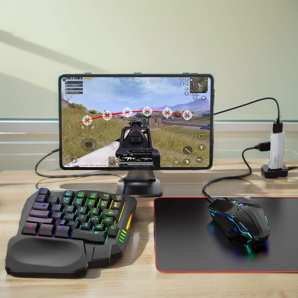 5 in 1 Mobile Game Converter K - Gaming Keyboard And Mouse Mobile ulasan dan harga