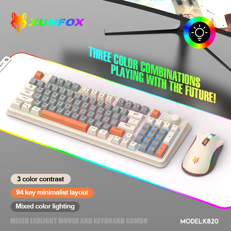 K820 USB Wired Game Keyboard M - Gaming Keyboard And Mouse Combo Wireless ulasan dan harga