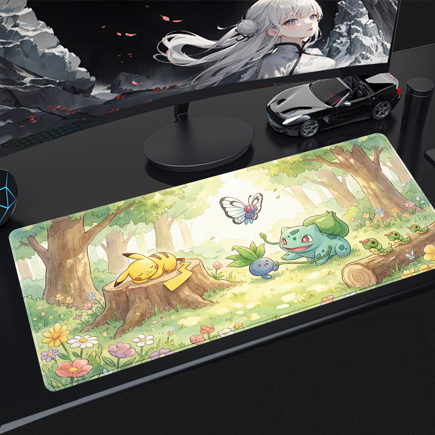 Kawaii Mouse Pad Gaming PC Acc - Gaming Keyboard He ulasan dan harga
