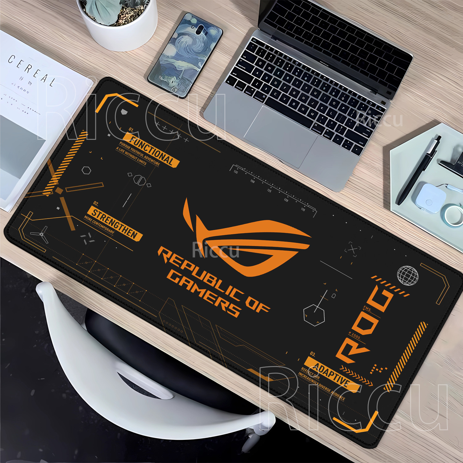 R-ROG Large Gaming Mouse Pad A - Gaming Keyboard Corsair ulasan dan harga