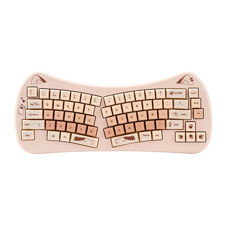 68 Key Cat Ear Mechanical Keyb - Gaming Keyboard Wireless ulasan dan harga