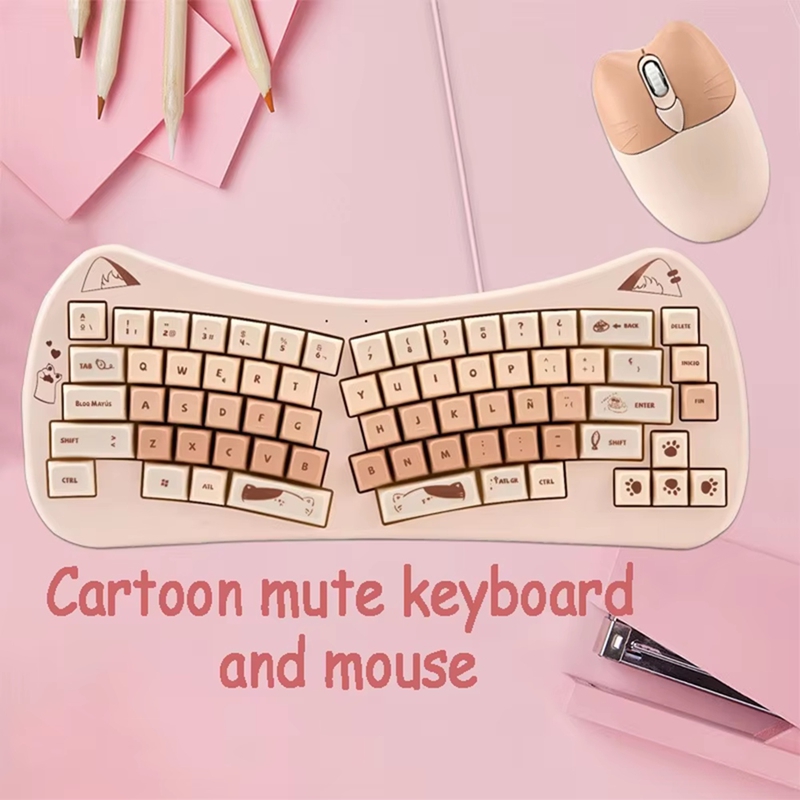 68 Key Cat Ear Mechanical Keyb - Gaming Keyboard Wireless ulasan dan harga