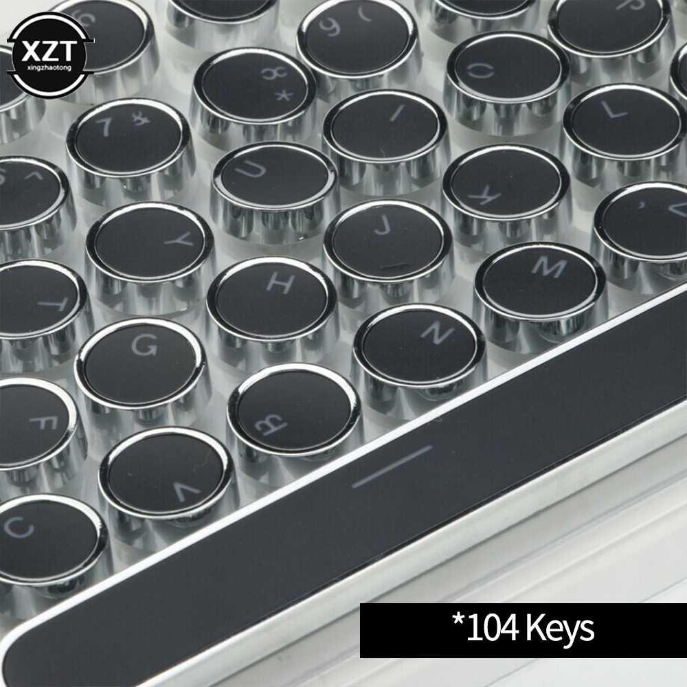 Round Mechanical Keycaps Repla - Gaming Keyboard Blue Switches ulasan dan harga