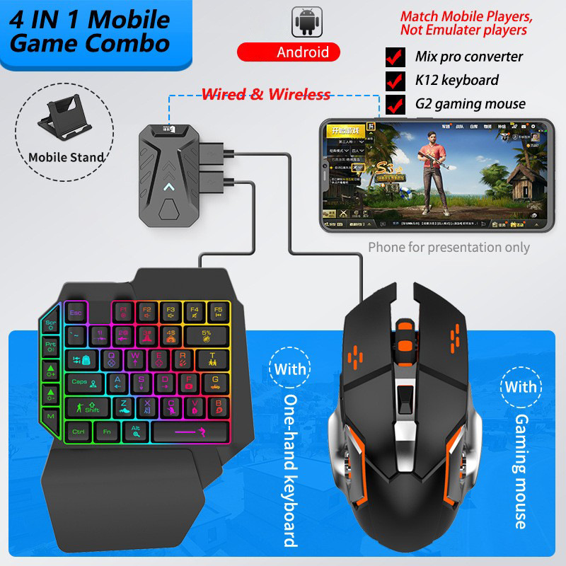 Mobile Games Converter Gaming  - Gaming Keyboard And Mouse Mobile ulasan dan harga