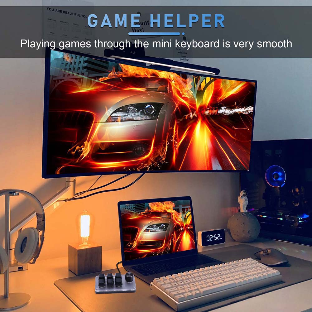 6 Key 1 Knob Programming Macro - Gaming Keyboard 1 Hand ulasan dan harga