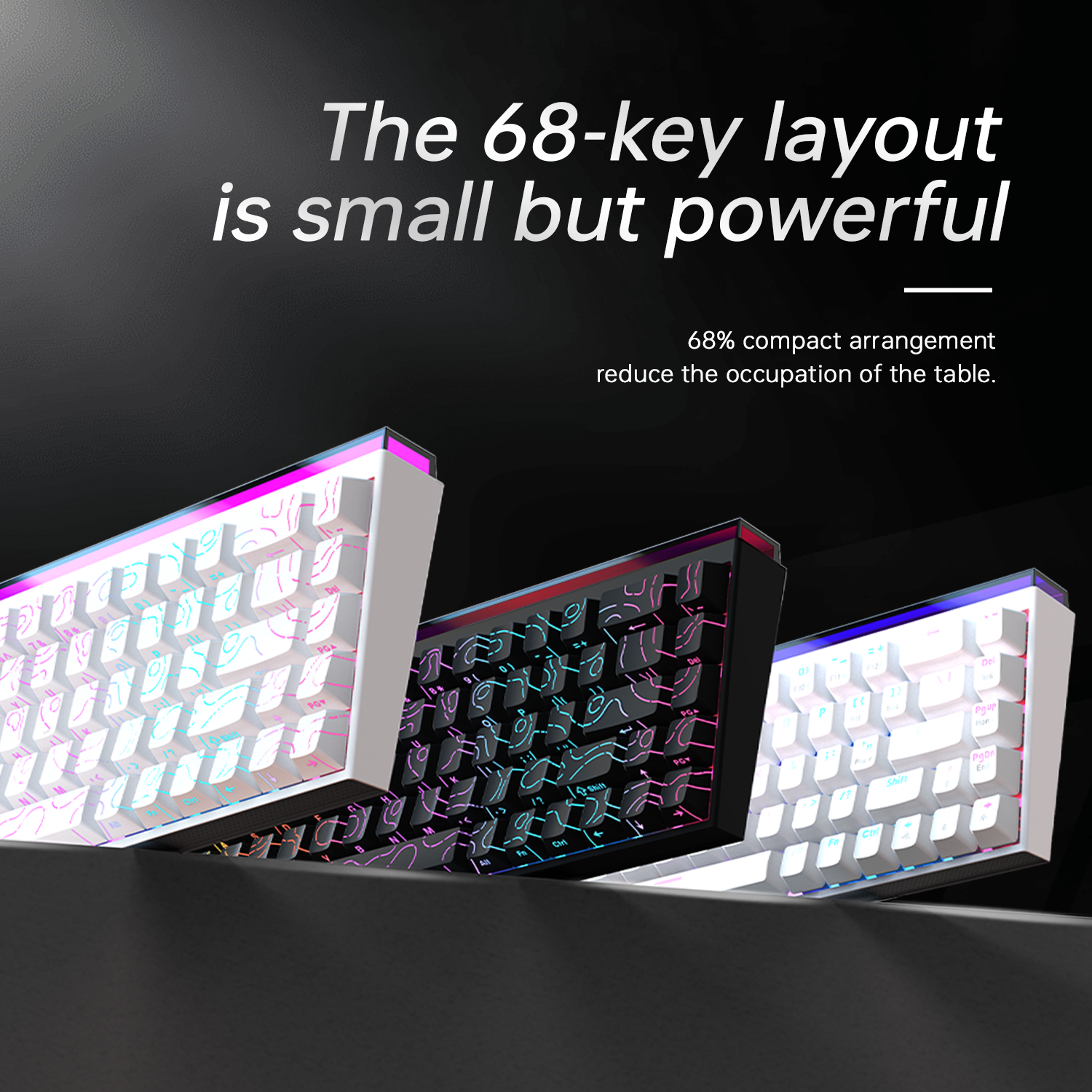 New Ajazz Nacodex Nk68 Mechani - Gaming Keyboard Blue Switches ulasan dan harga