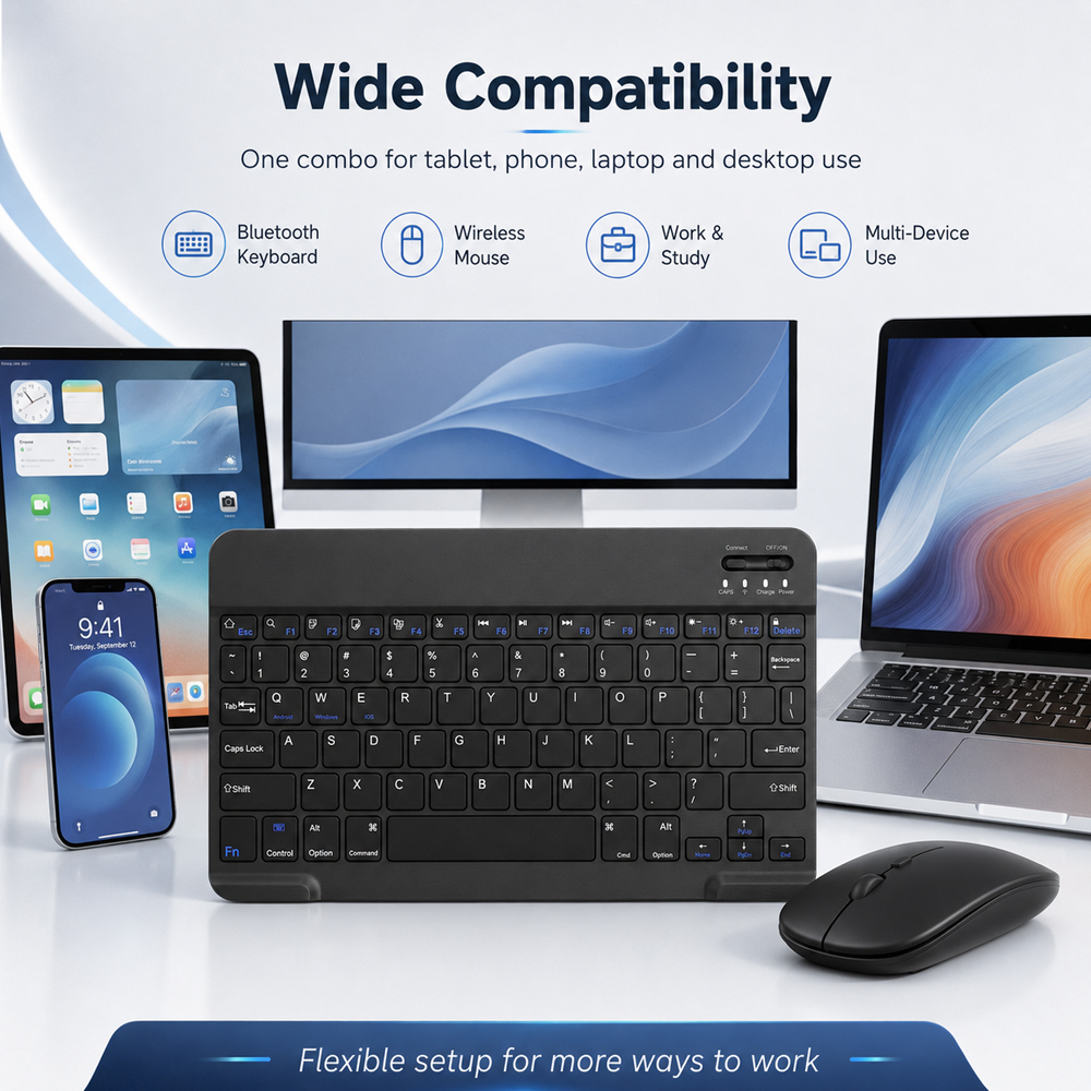 Bluetooth Wireless Keyboard Fo - Gaming Keyboard Wireless ulasan dan harga