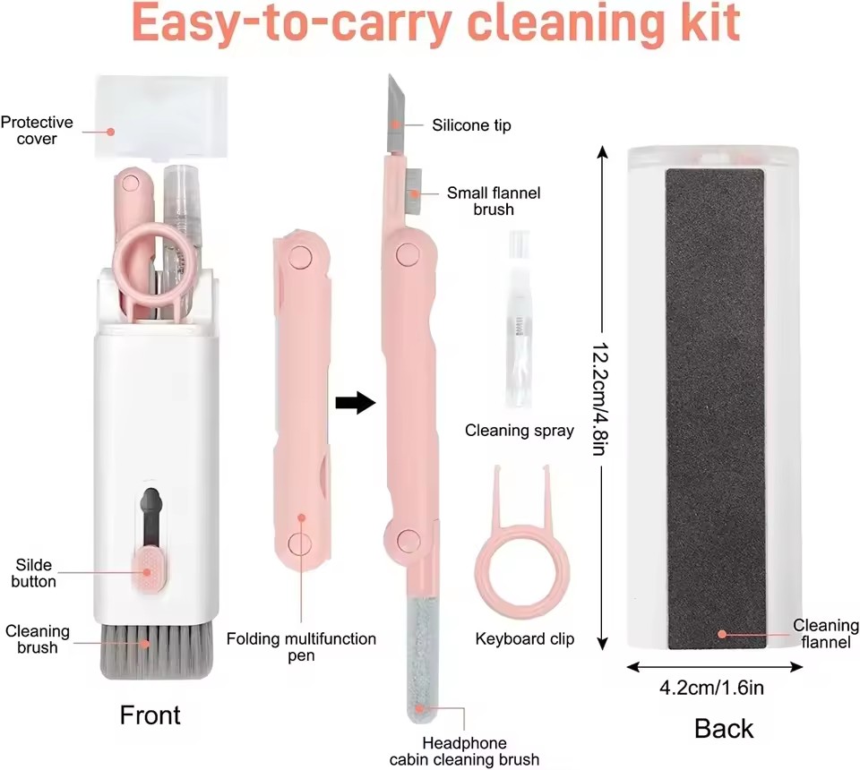 7 in 1 Cleaning Kit Computer K - Keycap Puller Ring ulasan dan harga