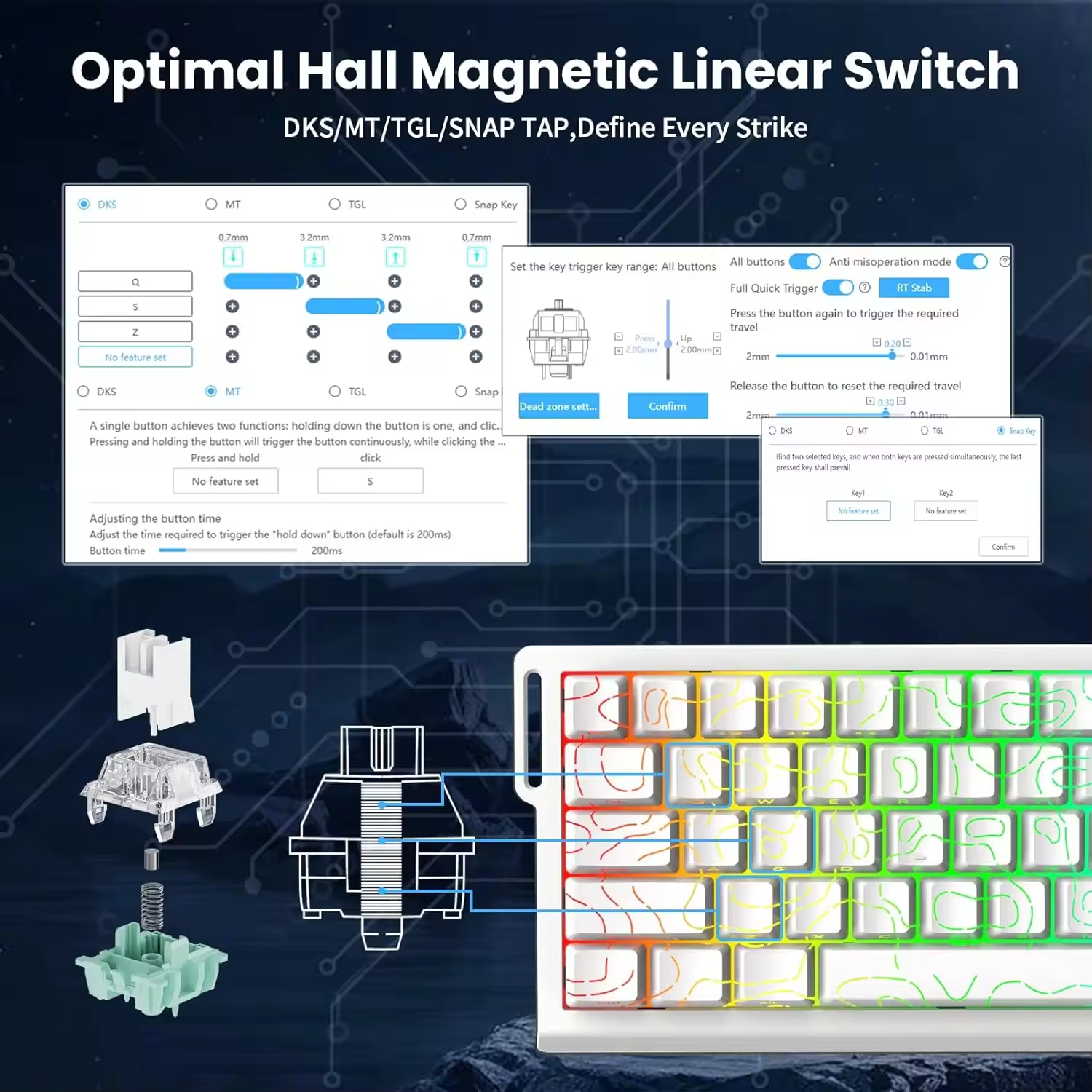 Attack Shark X68 He Wired RGB  - Gaming Keyboard He ulasan dan harga
