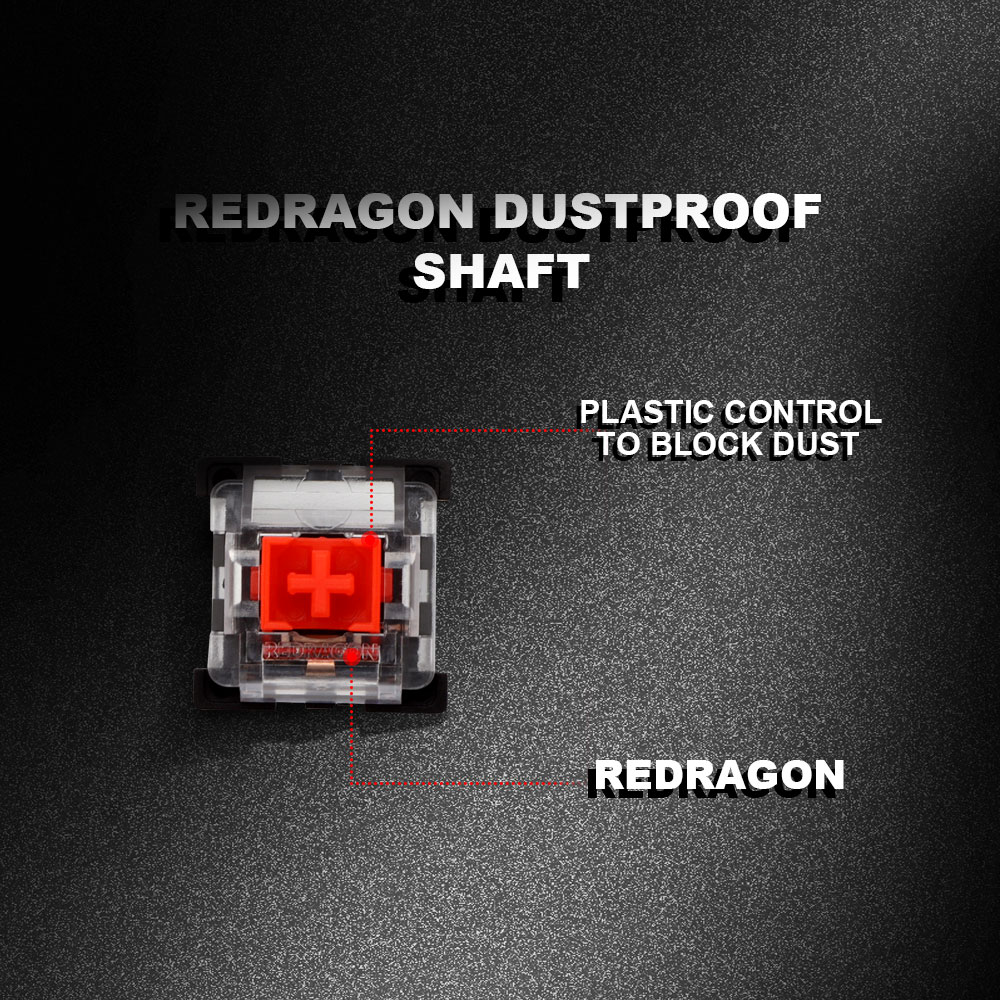 REDRAGON SMD RGB MX switch 3Pi - Gaming Keyboard Blue Switches ulasan dan harga