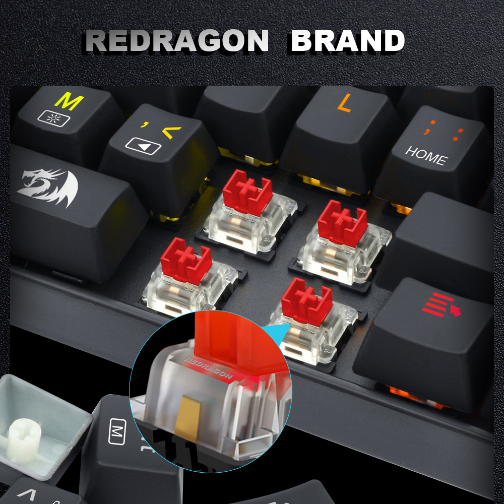 REDRAGON SMD RGB MX switch 3Pi - Gaming Keyboard Blue Switches ulasan dan harga