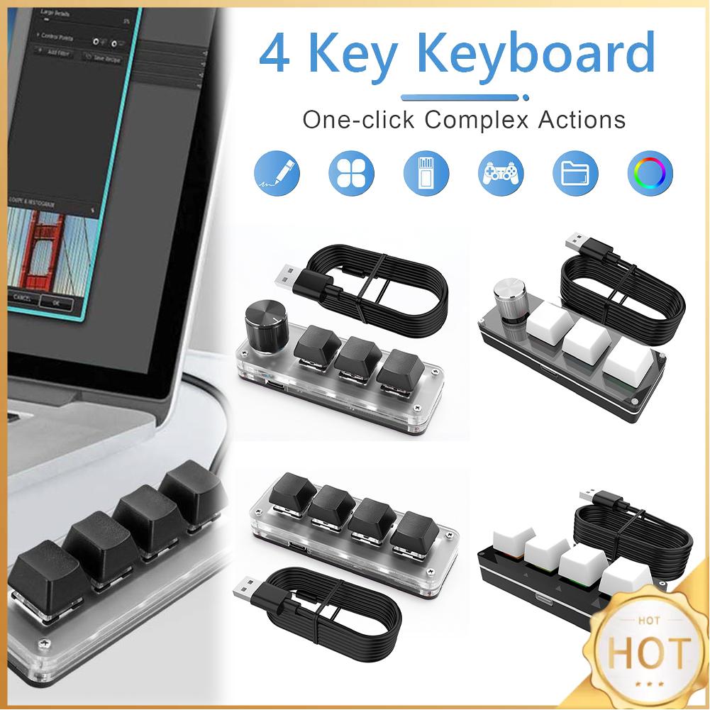 3 Key 1 Knob/4 Key One Handed  - Gaming Keyboard 1 Hand ulasan dan harga