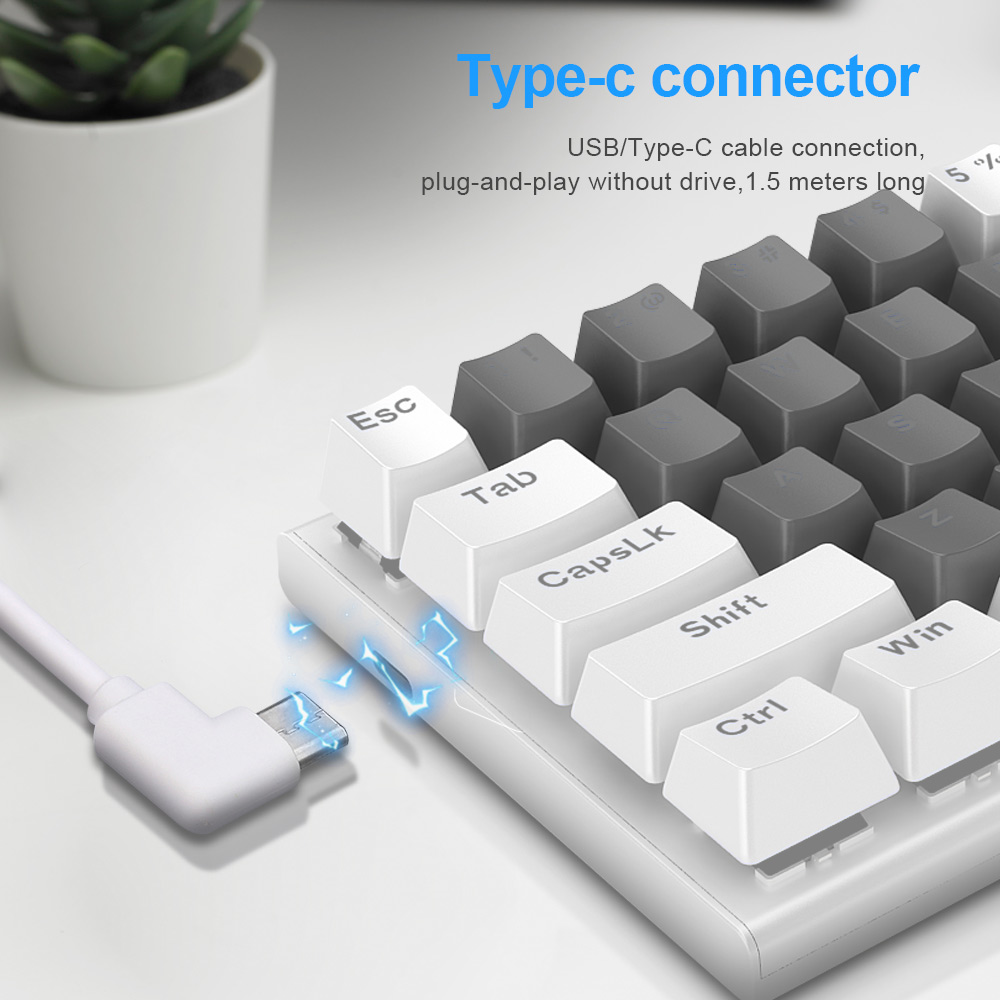 E-YOOSO Z11 RGB USB 60% Mini M - Gaming Keyboard Blue Switches ulasan dan harga