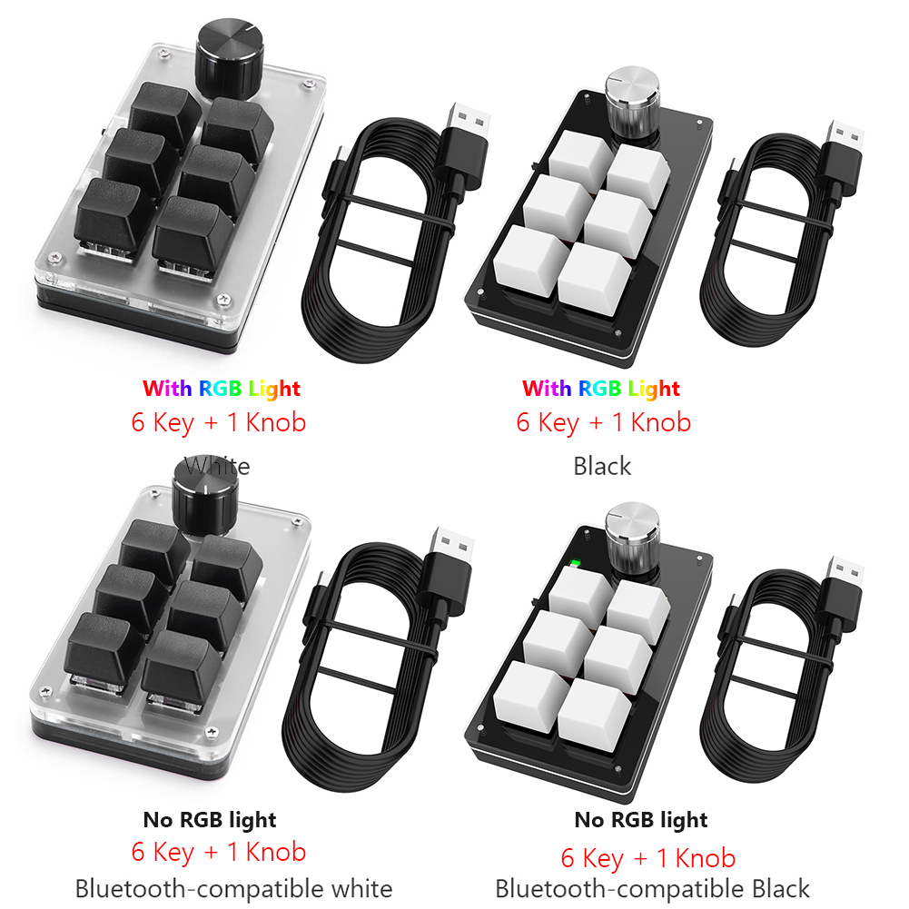 6 Key 1 Knob One Handed Mechan - Gaming Keyboard 1 Hand ulasan dan harga
