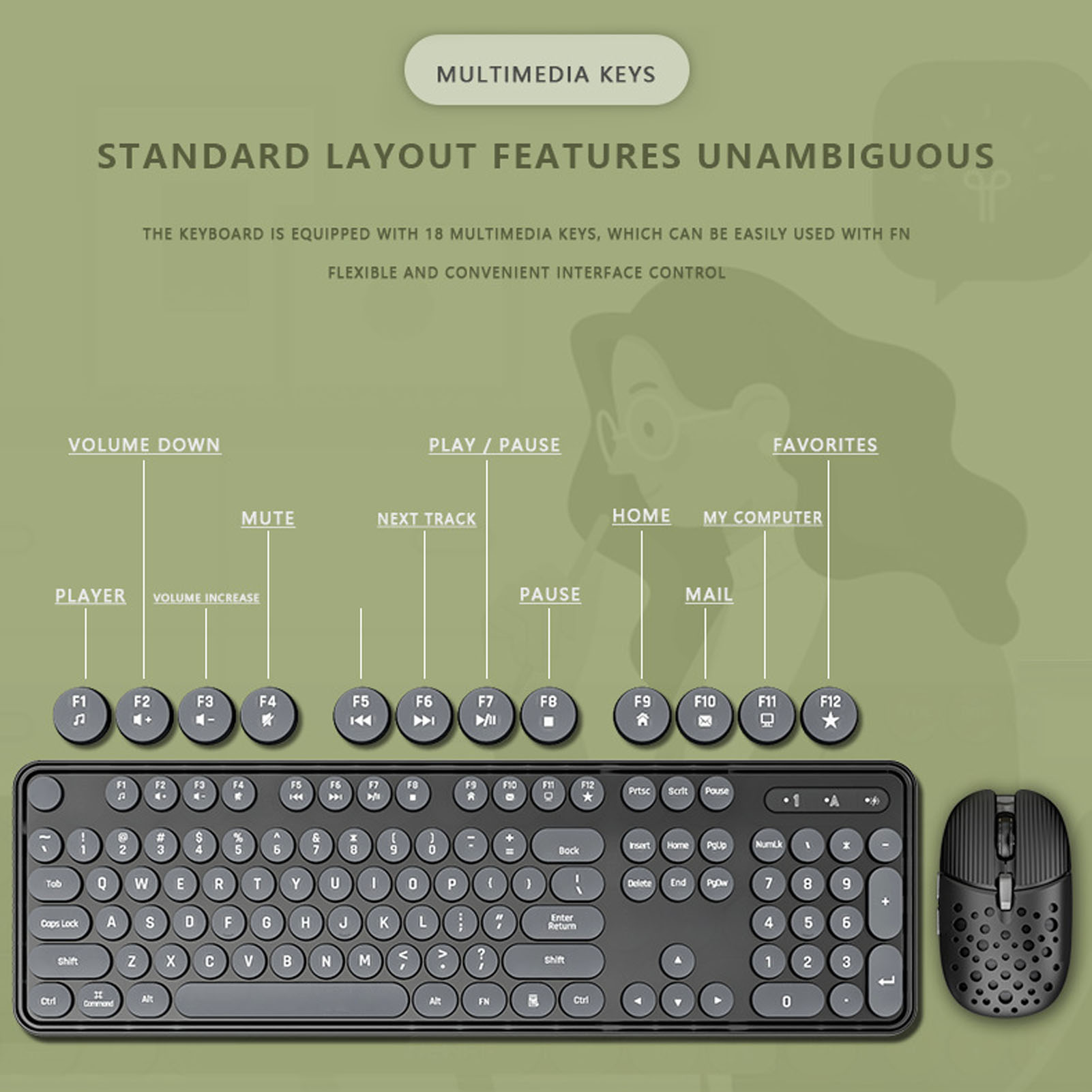 104 Keys 2.4G Wireless Gaming  - Gaming Keyboard And Mouse Combo Wireless ulasan dan harga